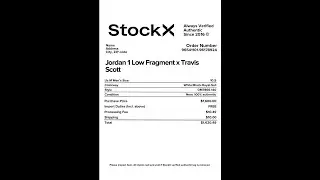 StockX receipt generator 2024
