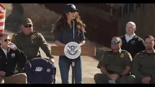 DHS Kristi Noem holds presser on border wall
