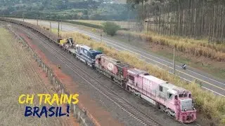 Triplex de locomotivas C30 no trem Trilheiro!
