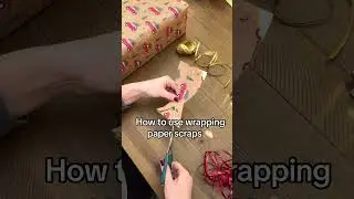 Creative Way to Use Leftover Christmas Wrapping Paper Scraps
