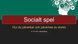 Webblektion: socialt spel