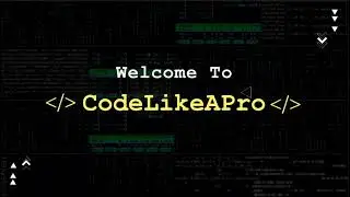 CodeLikeAPro Channel Trailer