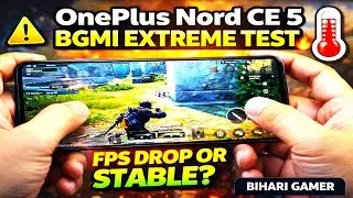 OnePlus Nord CE 5 BGMI Extreme Test 💀 | FPS Drop or Stable?