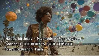 Happy birthday - Psychedelic Funk style v1