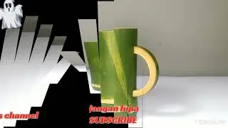 tutoria membuat cangkir dari bambu@zihanbagas channel