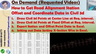 How to Get Road Alignment Station Offset and Coordinate Data in Civil 3d