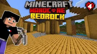CONSTRUCTION de MAISON en Hardcore 1.21 - Notre PREMIER FOYER sur Minecraft BEDROCK Survival ! #04
