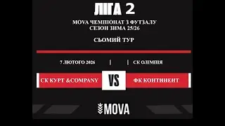 LIVE    СК КУРТ&COMPANY - ФК КОНТИНЕНТ