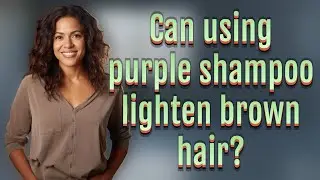 Can using purple shampoo lighten brown hair?