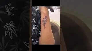 Minimal Flower Tattoo on Forearm 🌸 | Simple & Elegant Tattoo Design | tattoobyavi