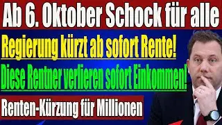 Ab 6 Oktober 2025: Rente wird automatisch gek&uuml;rzt &ndash; Wer betroffen ist!