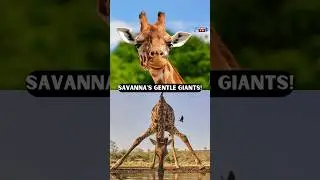 Mighty Giraffe, Kicks, Long Tongues, and Neck Battles! #GiraffeMagic #wildlifeWonders #Savanna