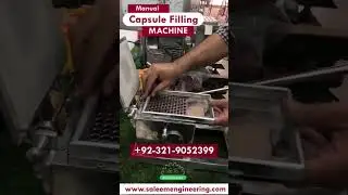 Manual capsule filling machine @SaleemSonsEngineering whatsapp:  