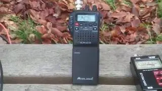 Testen van glasfieber mast, endfed antenne, portofoon en mobiele 27mc setup.