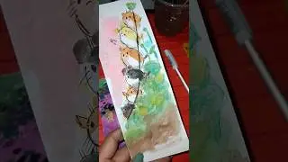 Let's make simple bookmark ideas 📚 #cats #art #kidart #cute #diy #craft #fyp #shorts