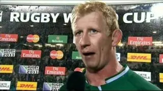 Rugby World Cup 2011: Leo Cullen talks Russia Victory