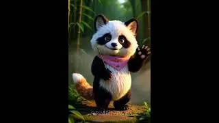 Meet Pinku 🐼🦊 The Panda Fox | Panda Fox Cartoon Character Introduction 🌈 Panda Fox Character Reveal