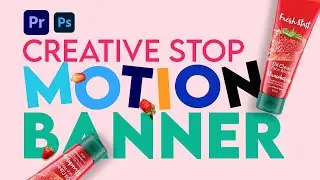 Learn STOP MOTION Graphics Banner Design in Premiere Pro For Social Media