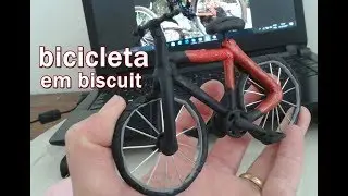 Bicicleta em biscuit