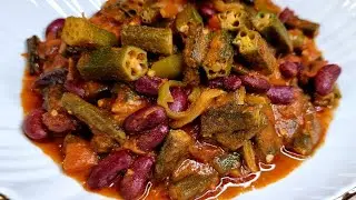 Healthy Vegan Okra Recipe 👌💥Delicious Okra Stew Recipe 🌱Perfect Okra Stew!