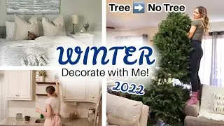 WINTER Decorate With Me 2022 | After Christmas Decor Ideas | New Year Home Refresh