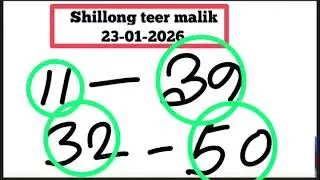 Teer Number Calculation Explained ( Example Only ) 23_01_2026 @SHILLONGTEERMALIK-g6i #shillong #teer