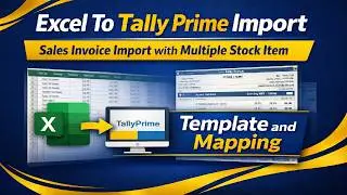 how to mapping sales in tally prime | Import Sales inventory Invoices in Tally Prime |