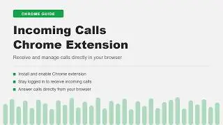 How to receive incoming call through chrome extension