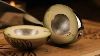 Metal Slice ASMR - a Knife Cut Through These Crazy Fruits