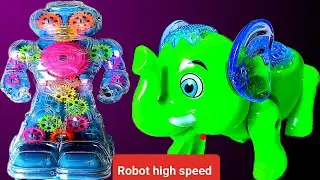 Clever Elephant Electric toys Battery music Gear Robot Redo Electric toys high speed toy Unboxing