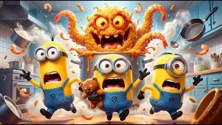 OH NO! Did Minion Create A Shrimp Cake Monster? | Minion 3D ANIMATION