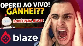 🤖 MELHOR ROB&Ocirc; PARA BLAZE - Operando Ao Vivo com Rob&ocirc; da Blaze! Me Surpreendi com os Resultados!! 😱