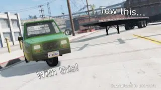 How to Tow a Big Trailer With a Small Car - BeamNG