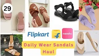 Daily Wear Sandals Haul | Sandals Haul from Flipkart And Meesho | #sandals #flats #sleeper #flipkart
