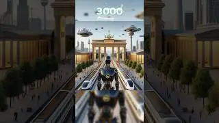 The Evolution of Brandenburg Gate Berlin City Germany #evolution #ai #germany