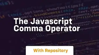 The javascript comma operator