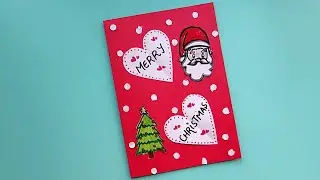 Christmas Cards/Christmas greeting cards/How to make Christmas greeting card/white paper craft idea