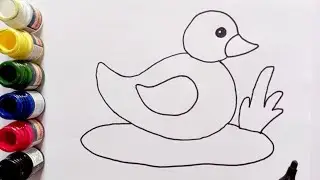 kidoo fun coloring mini duck drawing art | FUN ARTUBE | video