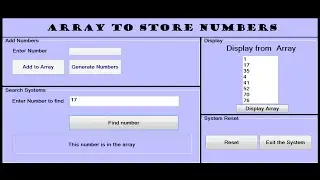How to Create Array to store numbers in Visual Basic. Net