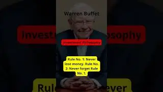 Warren Buffett's Top Rule for Investing: Never Lose Money #shorts