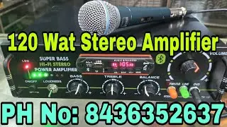 120 Wat Stereo amplifier Echo Mike System Call Me 8436352637