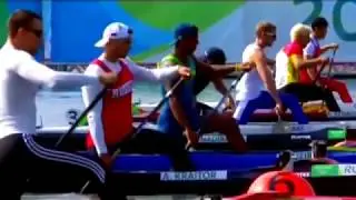 2016 Rio Olympic Canoeing Men's C-1 200m Final A & Victory Ceremony. (16:9)