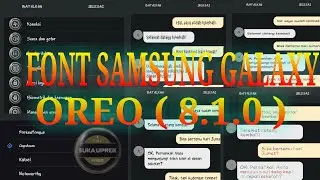 FONT SAMSUNG GALAXY OREO ( 8.1.0 )