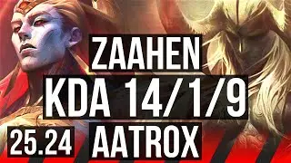 ZAAHEN vs AATROX (TOP) | Good KDA: 14/1/9 | EUW Master | 25.24