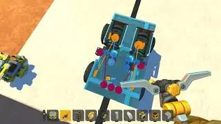 a car with line following  ai scrap mechanic