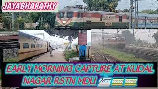 ‼️ EARLY MORNING CAPTURE💢 🔥 06156 CHENGALPATTU SF SPL EXP, 20601 BODI AC SF EXP , INSPECTION CAR 🚈🚃🚃