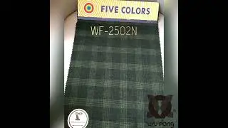 Woolen fabric/100% Polyester/Checkered pattern/Suiting fabric/Taiwan suppliers/WF-2502N
