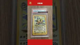 1999 Pokemon Card - Jungle Jolteon - Holo No Symbol Error 4/64 MINT PSA 9