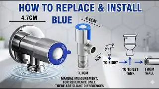 How to Replace and Install Two Way Angle Valve for Bidet Spray and Flush Toilet