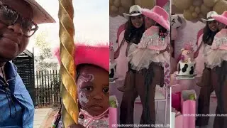 Londie London and  Hlubi Nkosi celebrate their daughter’s birthday for the first time together😮❤️
